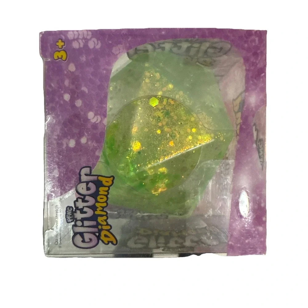 New‎ Glitter diamond squishy Squish the sparkle (super Rare) viral Green